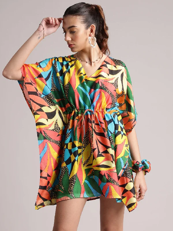 Zaccai Women's Black Muslin Tropical Dress