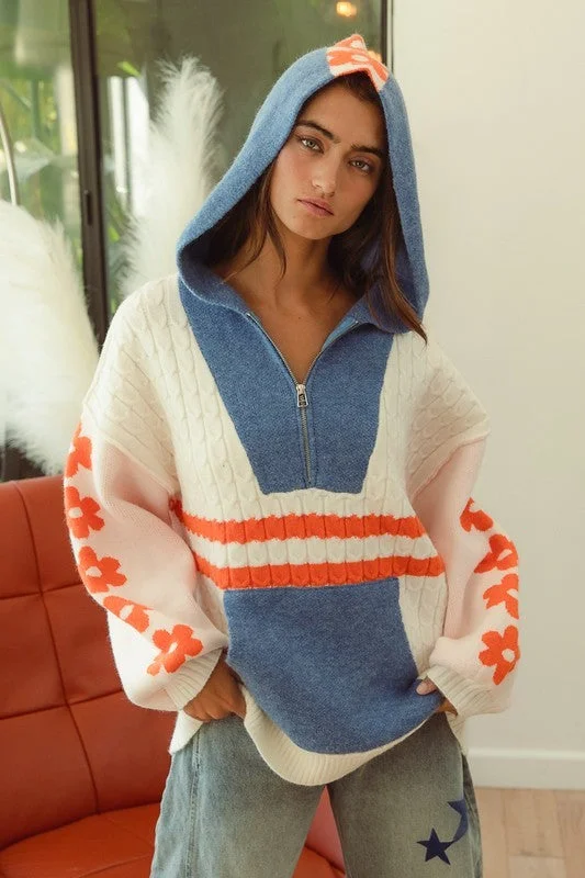 Don't Get Sidelined Sweater Boat Neck Shawl Collar Notched Collar