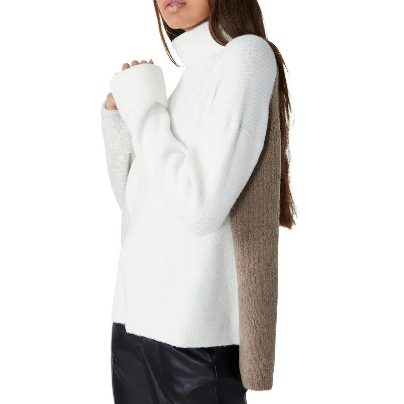 French Connection Womens Soft Stretch Turtleneck Sweater