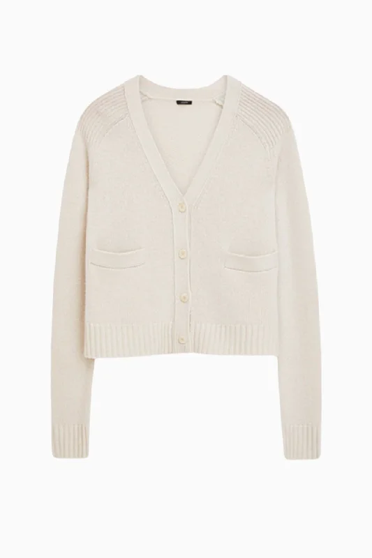 Joseph Open Cashmere Knit Cardigan - Oat