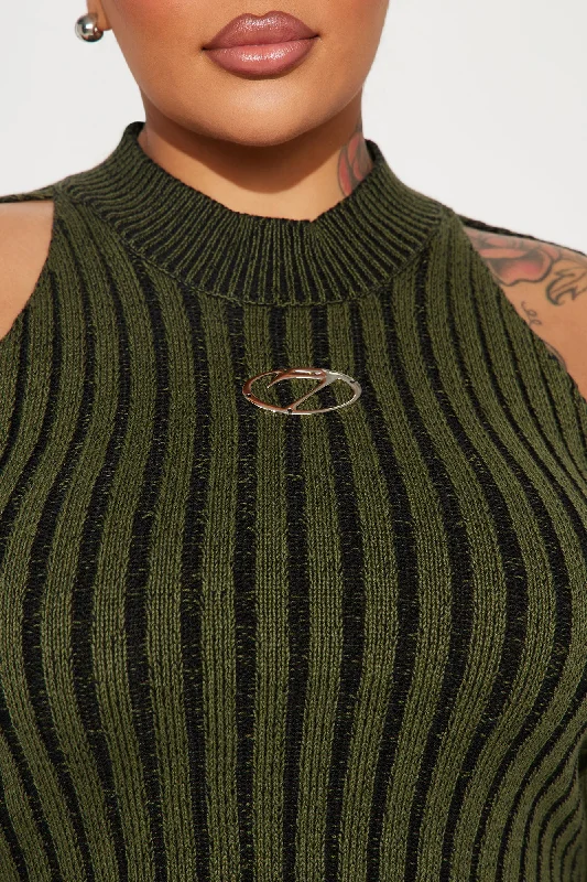 Josephine Washed Sweater - Olive