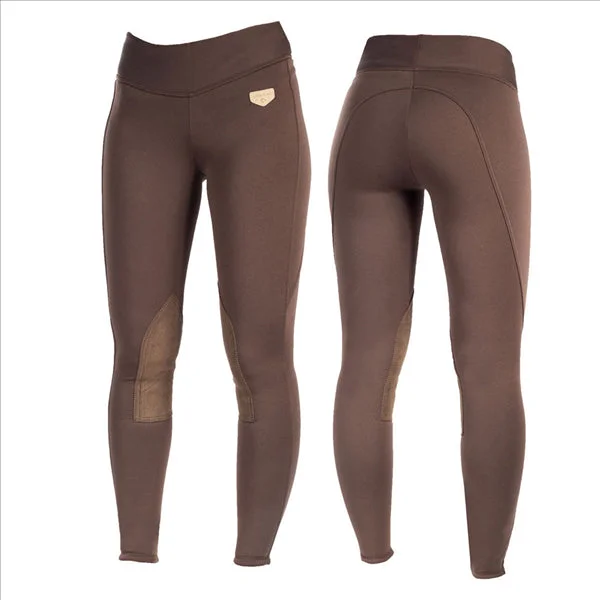 36243 Horze Active Women's Knee Patch Winter Tights Breech