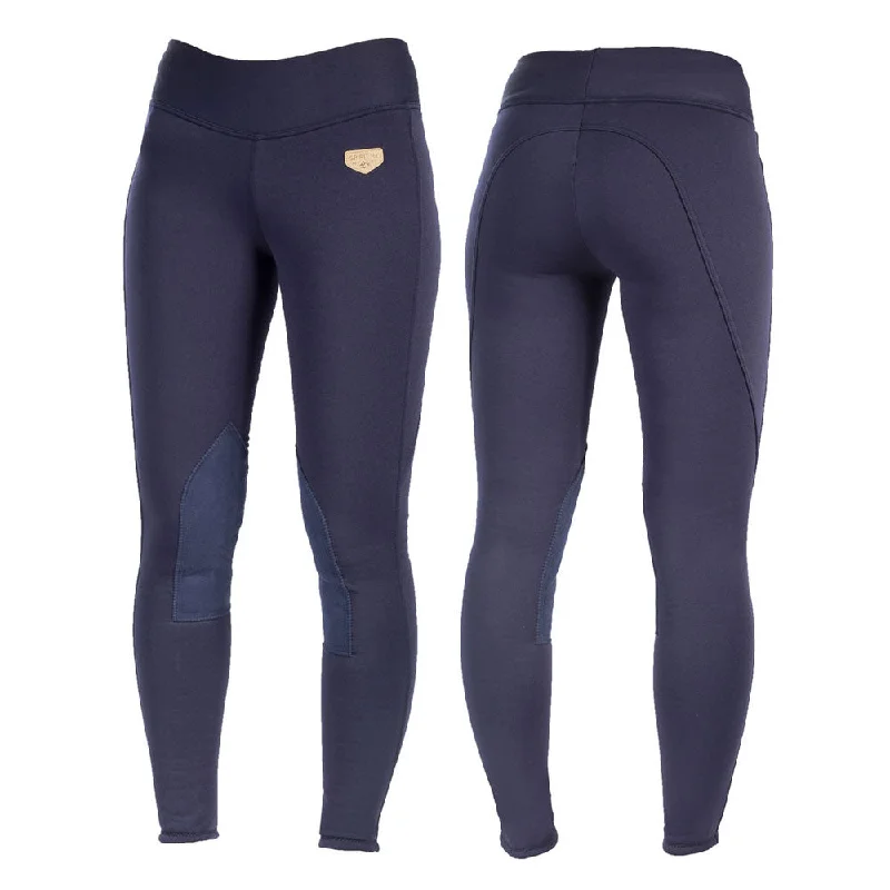 36243 Horze Active Women's Knee Patch Winter Tights Breech