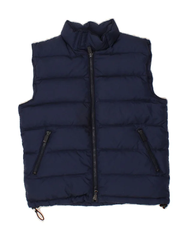 ASPESI Womens Padded Gilet UK 10 Small Navy Blue Polyester