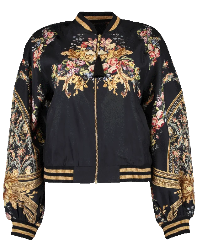 Blouson Sleeve Bomber Jacket