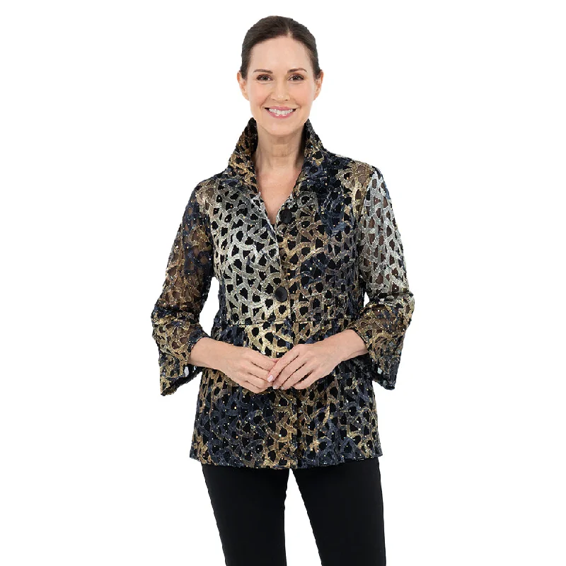 Damee Sequin Soutache Jacket in Gold - 400-GLD