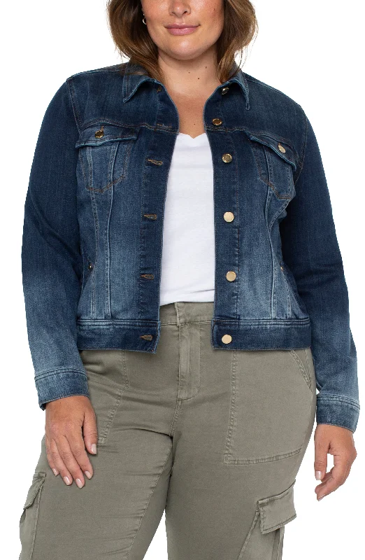 Liverpool Classic Jean Jacket Plus Size (Glenrock)