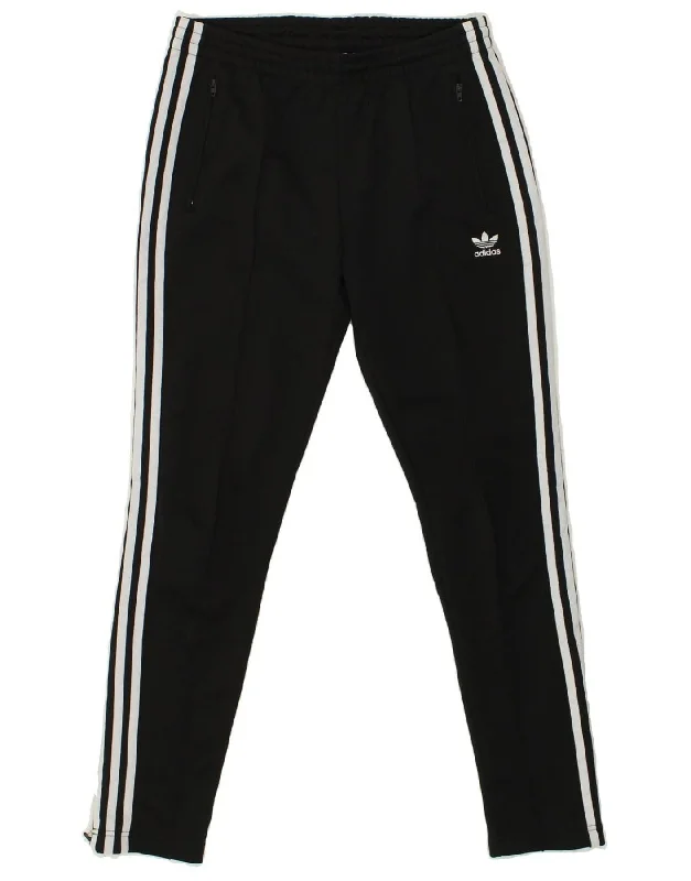 ADIDAS Womens Tracksuit Trousers UK 10 Small Black Cotton