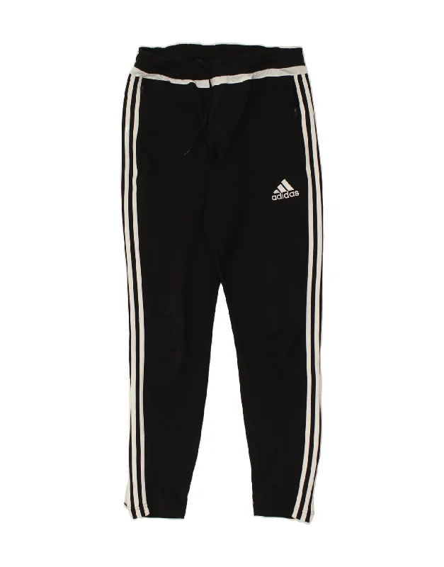 ADIDAS Womens Tracksuit Trousers UK 10 Small Black Polyester