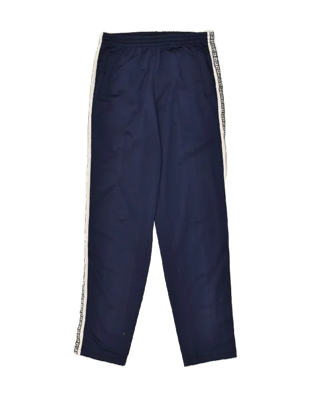 DIADORA Womens Tracksuit Trousers UK 10 Small Navy Blue Polyester