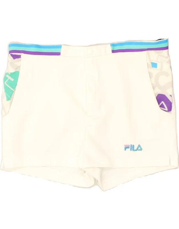 FILA Womens Sport Shorts IT 50 XL White