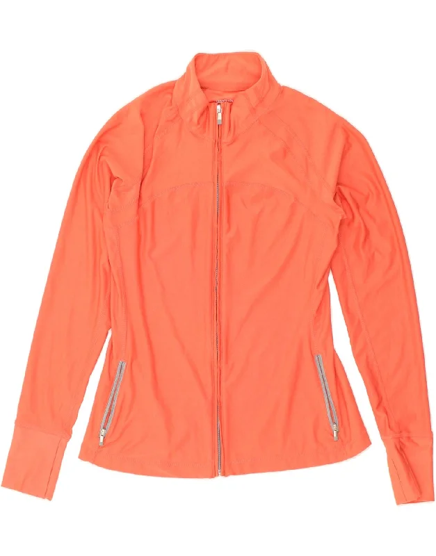 GAP Womens Tracksuit Top Jacket UK 14 Medium Orange Polyester