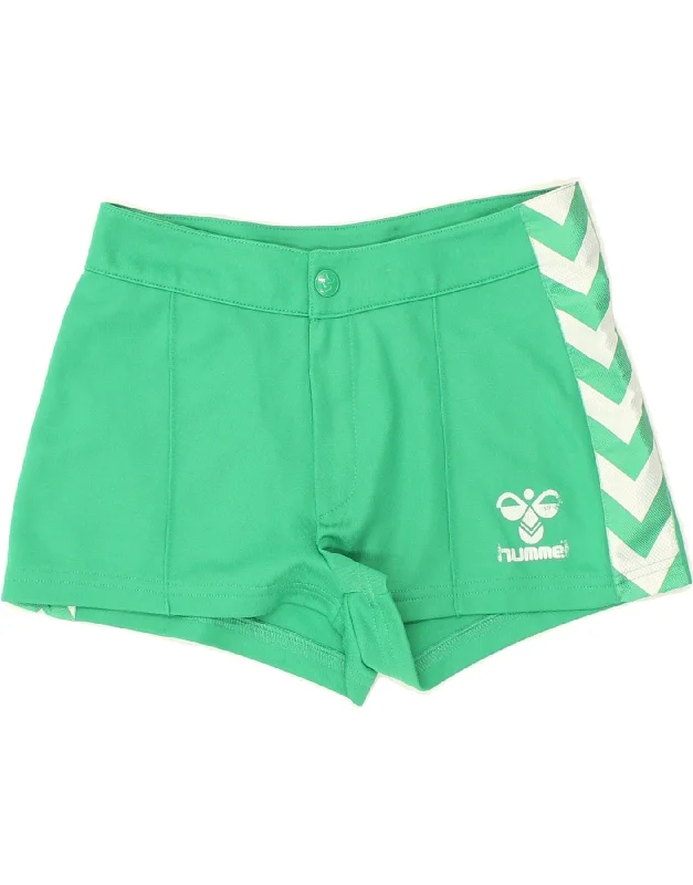 HUMMEL Womens Sport Shorts UK 6 XS Green