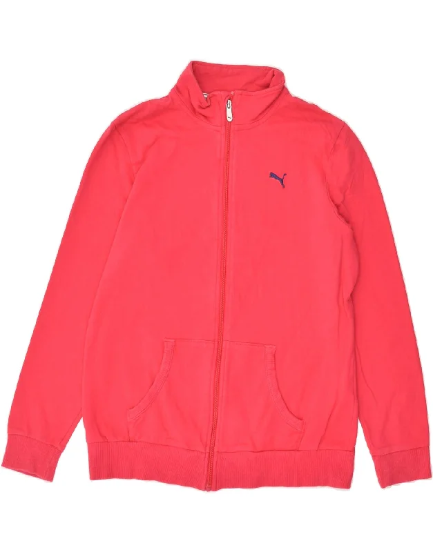 PUMA Womens Tracksuit Top Jacket UK 16 Large  Pink