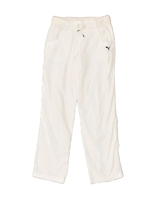 PUMA Womens Tracksuit Trousers UK 12 Medium  White