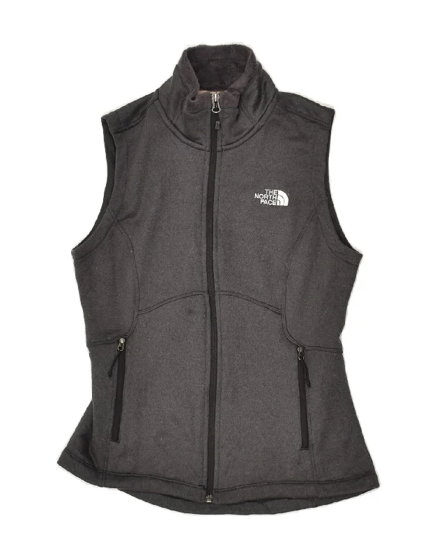 THE NORTH FACE Womens Sleeveless Tracksuit Top Jacket UK 10 Small Grey