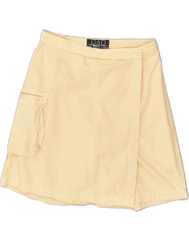 VINTAGE Womens Skort EU 40 Medium W30  Beige