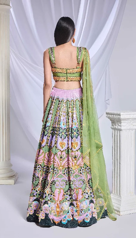 Celtic Hearts Lehenga Set