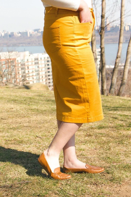 Aurielle Mustard Skirt