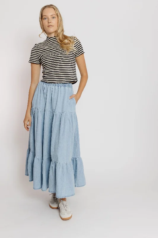 Betsy Skirt in Light Denim