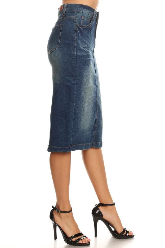 Clara Vintage Denim Skirt