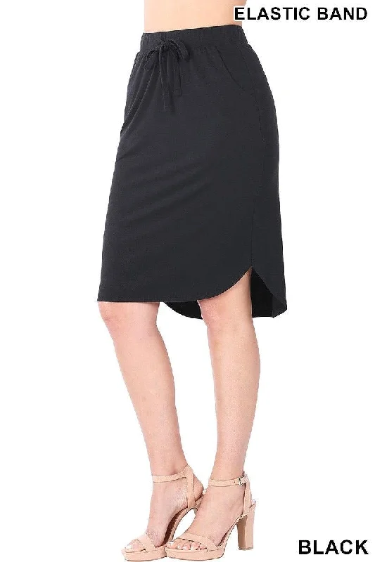 Emma Black Jogger Skirt