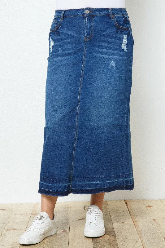 Helen Maxi Denim Skirt