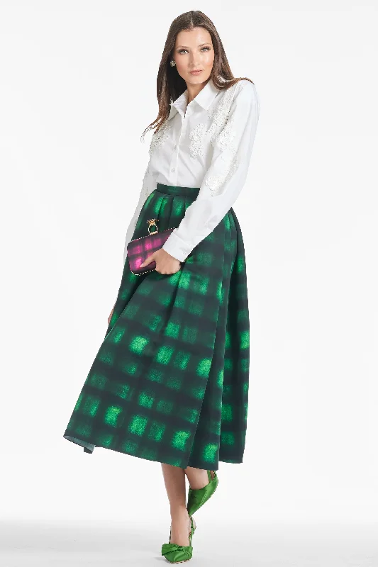 Leighton Skirt - Emerald Shibori