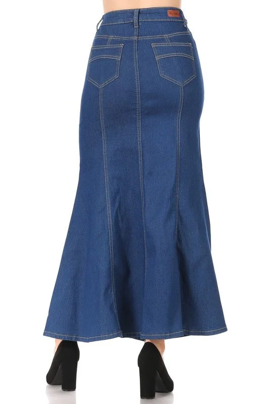 Milano Maxi Denim Skirt