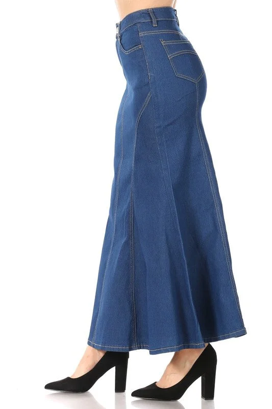 Milano Maxi Denim Skirt