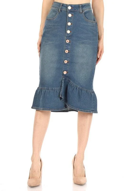 Miranda Vintage Denim Skirt