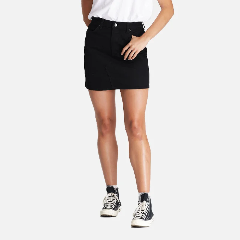 Riders Girlfriend Skirt - Black Rinse