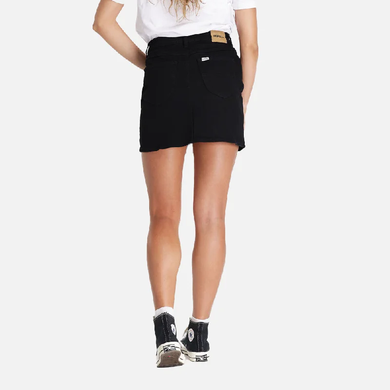 Riders Girlfriend Skirt - Black Rinse