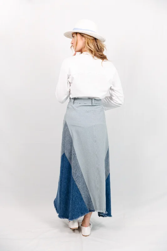 Sia Maxi Denim Skirt