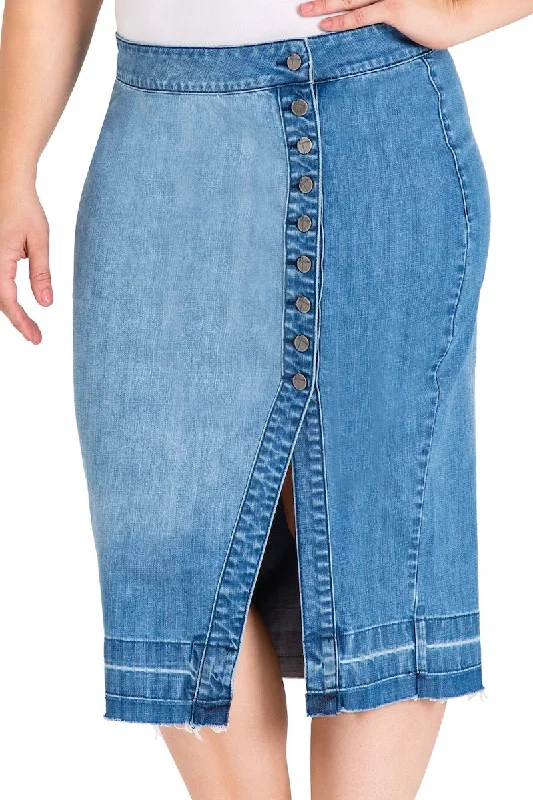 Standards & Practices Harley Denim Pencil Skirt