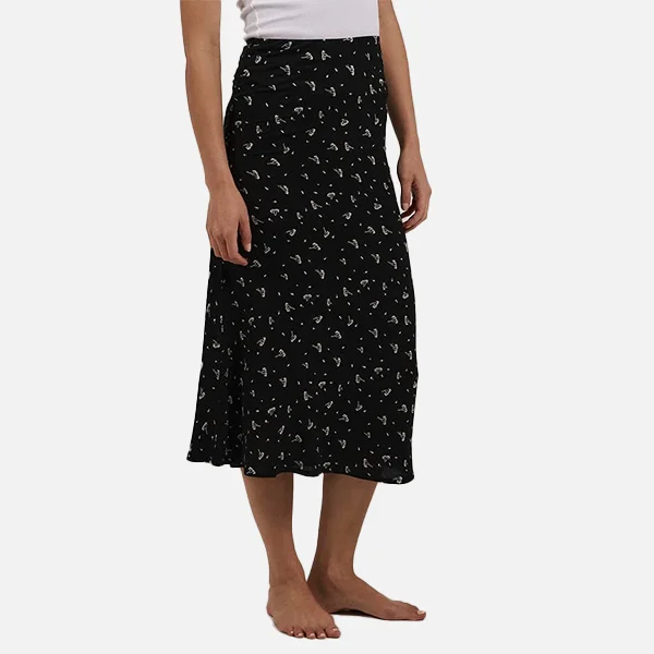 Thrills Nightshade Bias Skirt - Black