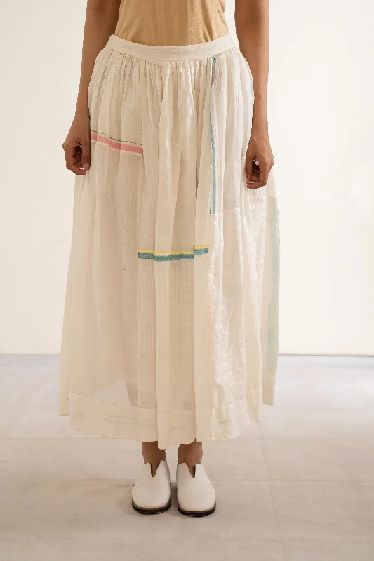 handwoven Flared long uber skirt