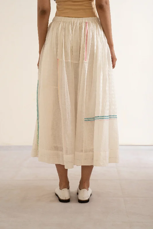 handwoven Flared long uber skirt