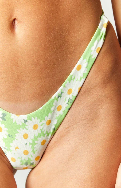 9.0 Swim Bahamas Green Daisy Bikini Bottoms