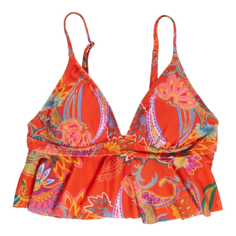 ACX Active Women's Paisley Cropped Tankini Top