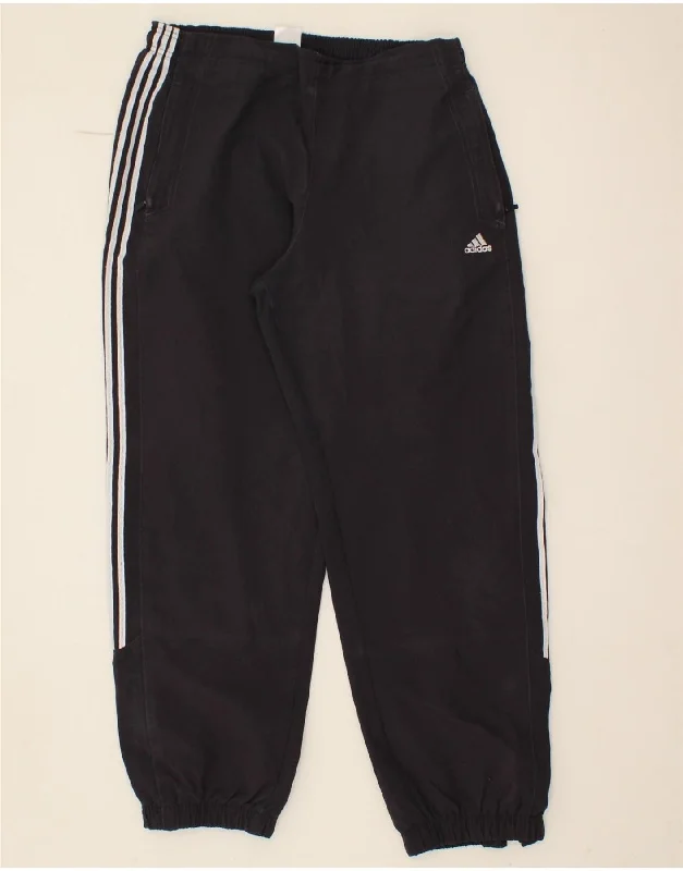 ADIDAS Womens Tracksuit Trousers Joggers UK 16 Large Black Polyester