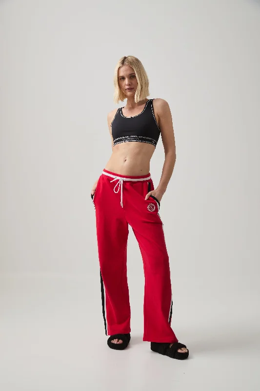 Contrast Wide Leg Trackpants 506