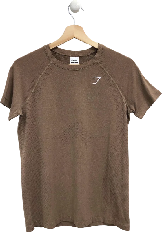 Gymshark Brown Seamless T-Shirt Small