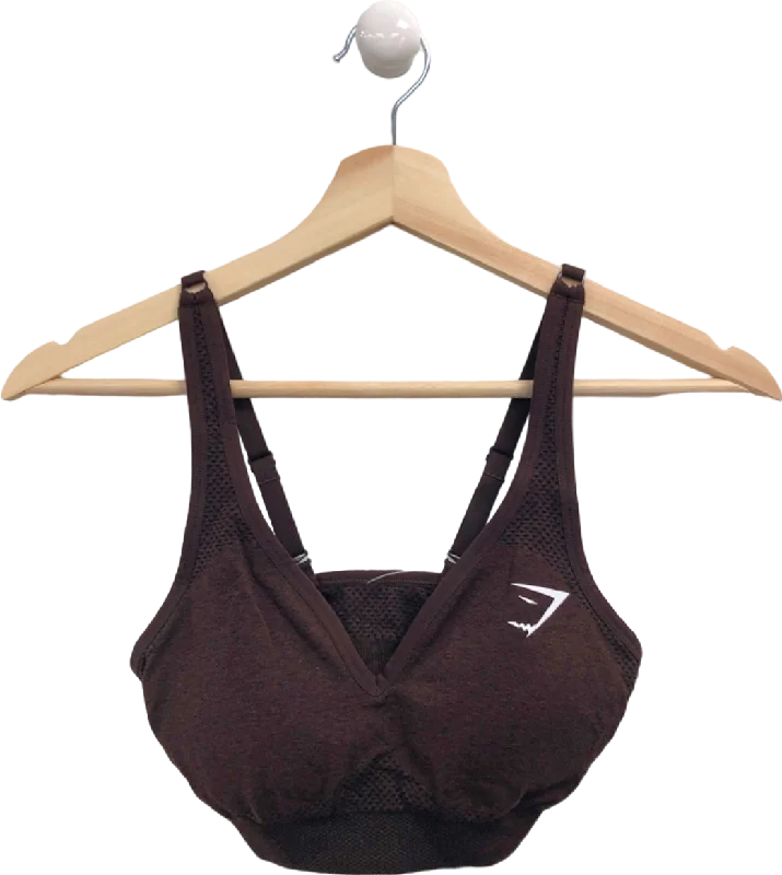 Gymshark Brown Sports Bra UK S