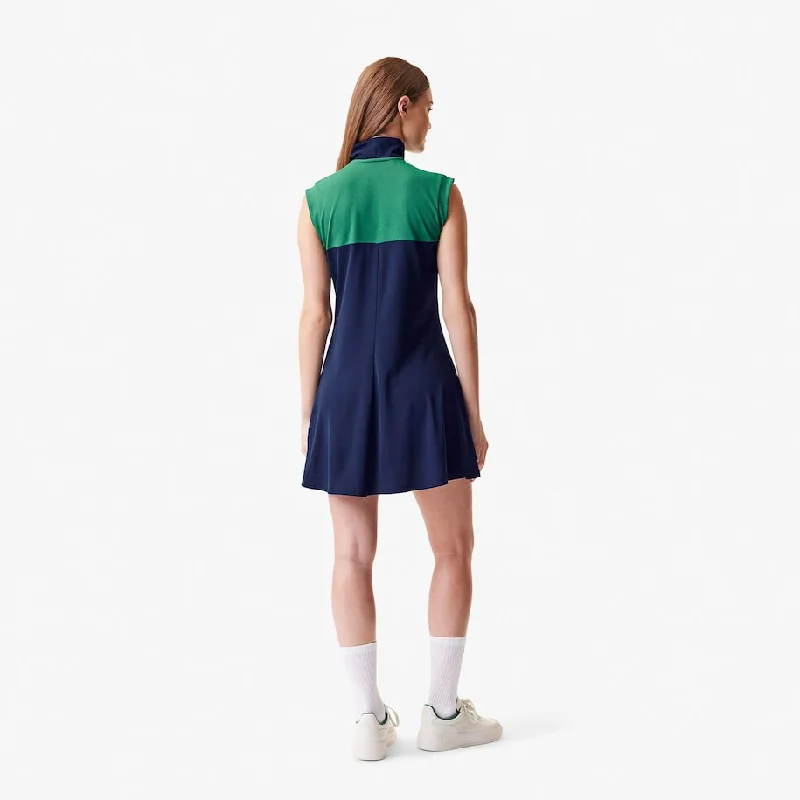 Women's Tennis Dress  Navy Blue / Green / Navy Blue