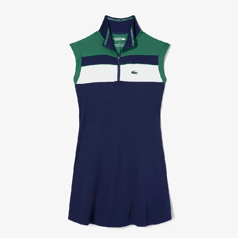 Women's Tennis Dress  Navy Blue / Green / Navy Blue