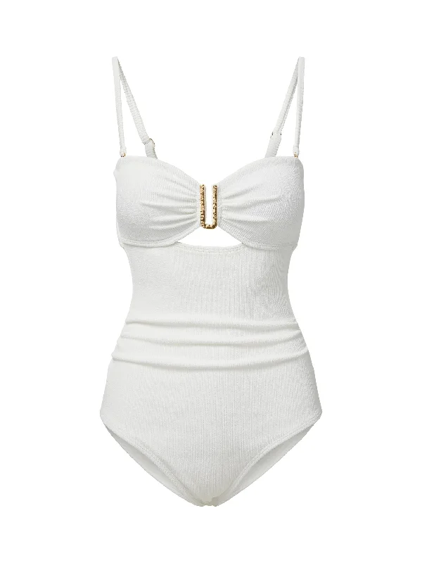 Lisa One Piece Ivory Texture