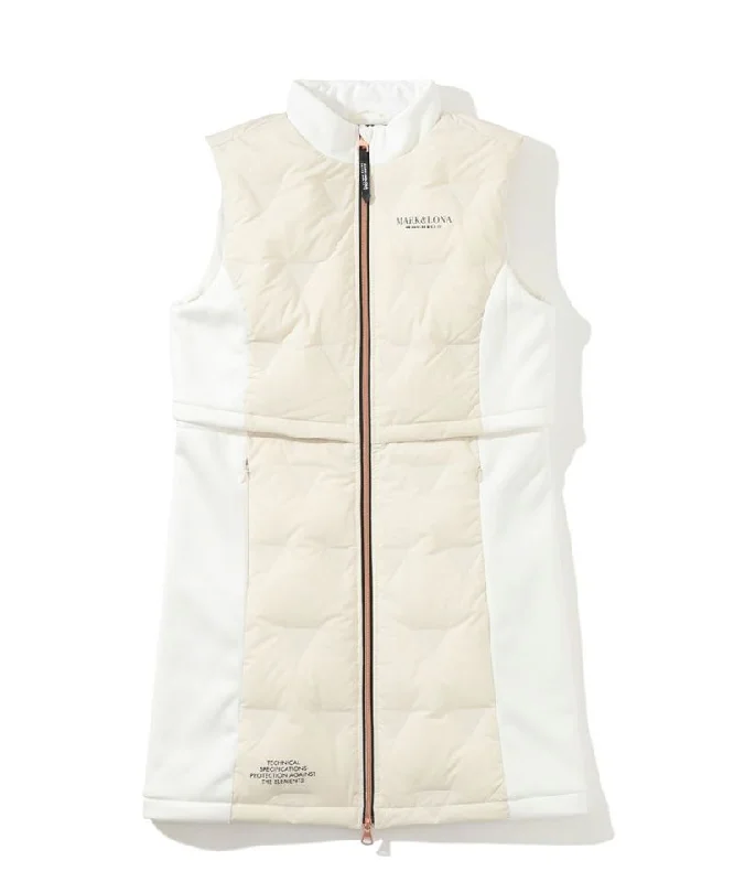 Women's CD9-TRLD down vest.WHITE