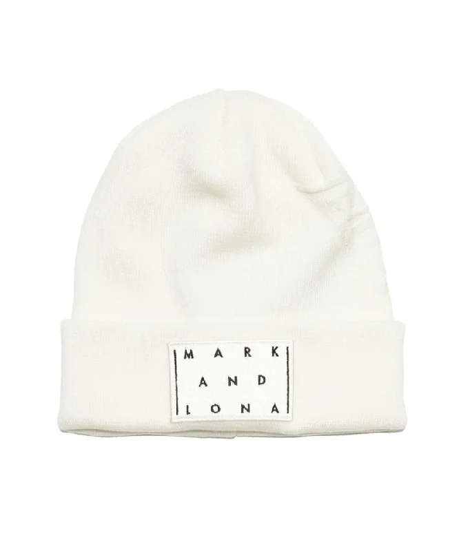 Unisex CD9-SWBN Knit beanie WHITE