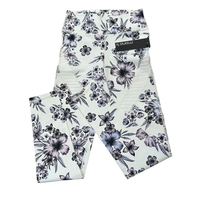 Mono B Women Floral Pants Active NWT Size S